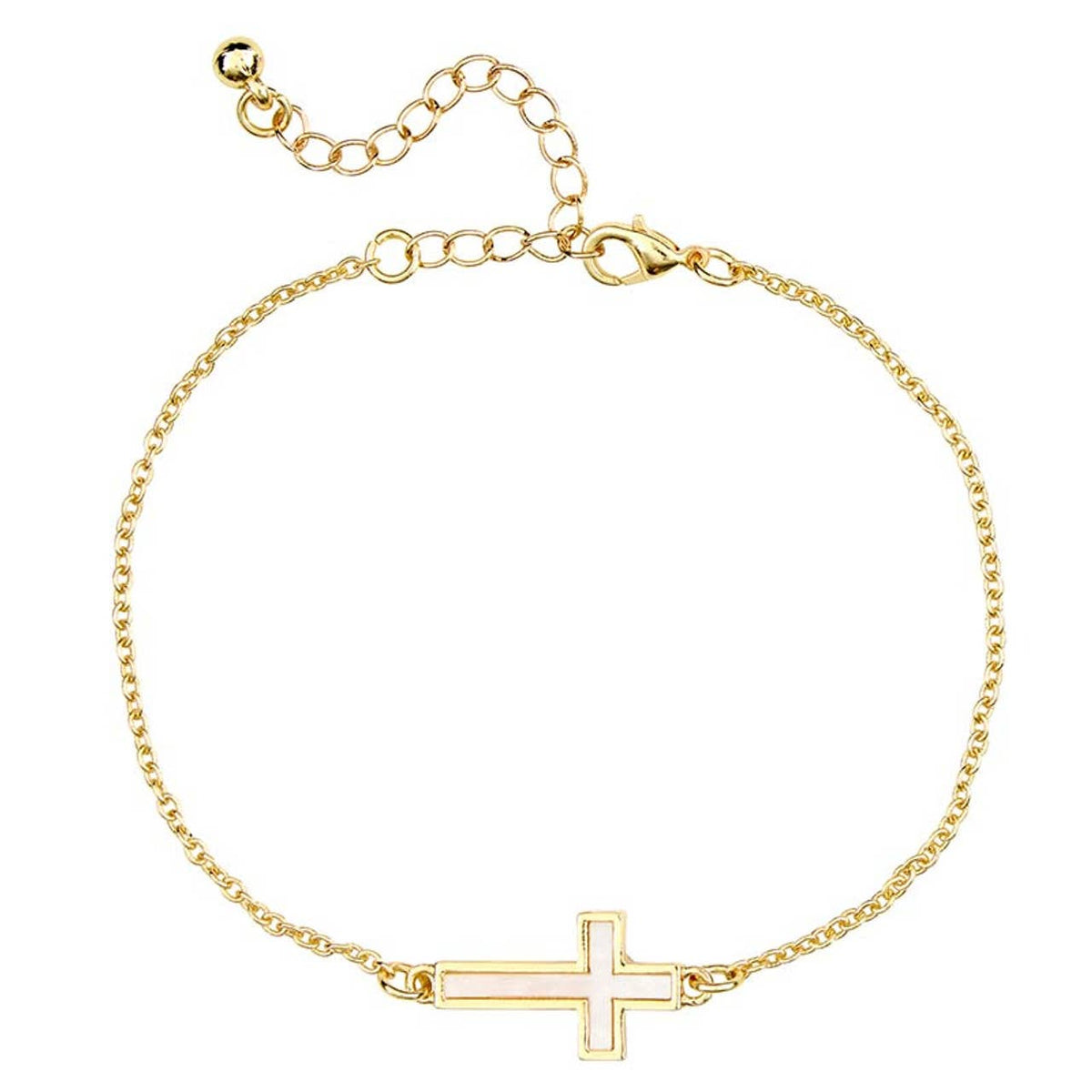 Mother of Pearl Cross Filled Display