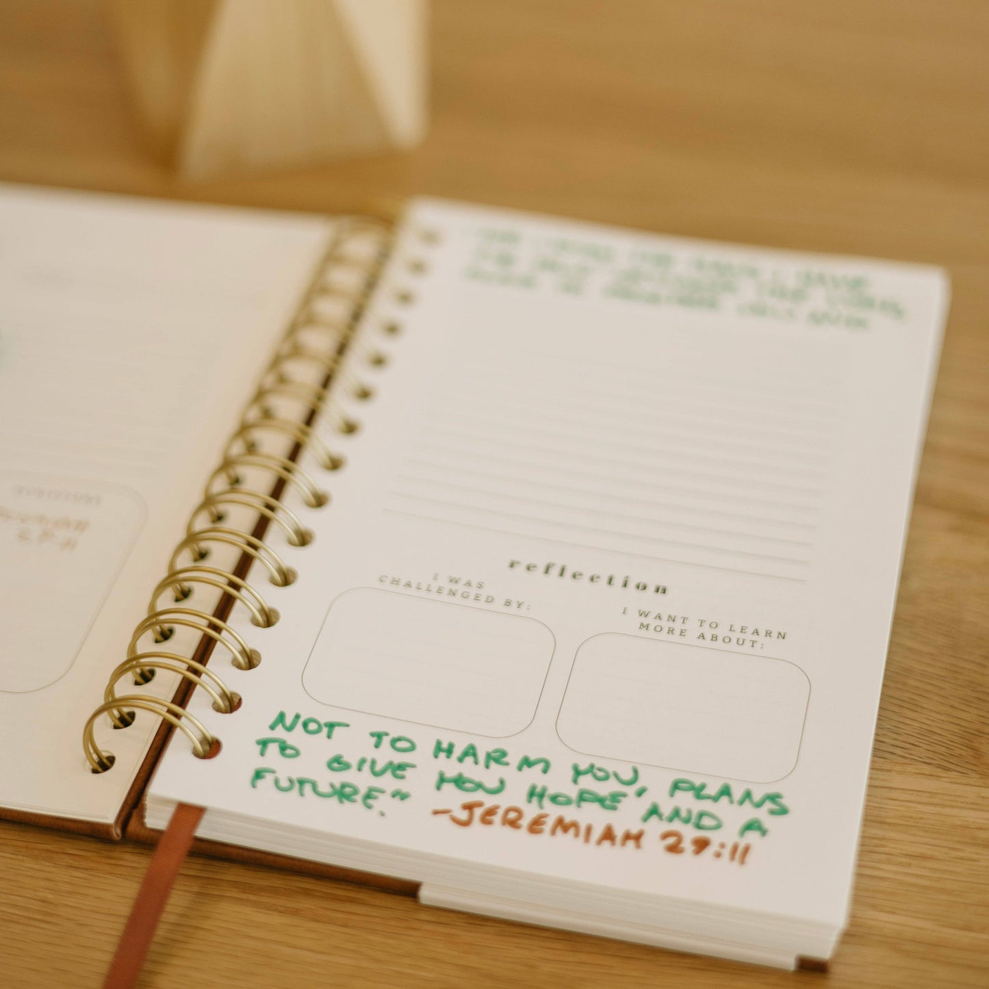 Church Notes Journal - EXTRA MARGIN SPACE Edition - Brown Faux Leather