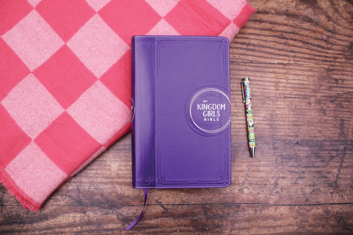 NIV Kingdom Girls Bible, Full Color, Leathersoft, Purple