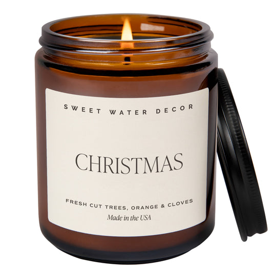 Christmas 9 oz Soy Candle - Christmas Home Decor & Gifts