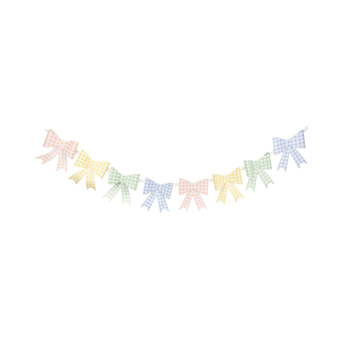 Gingham Bow Banner