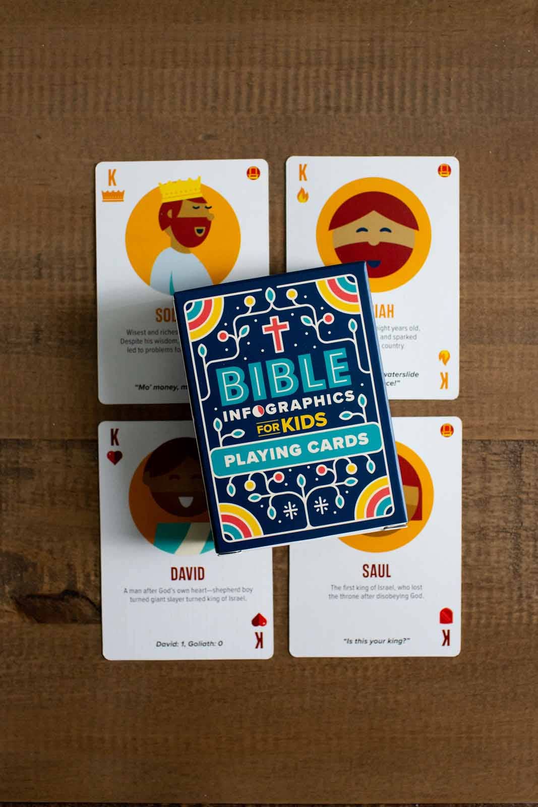 Bible Infographics for Kids Playing Cards