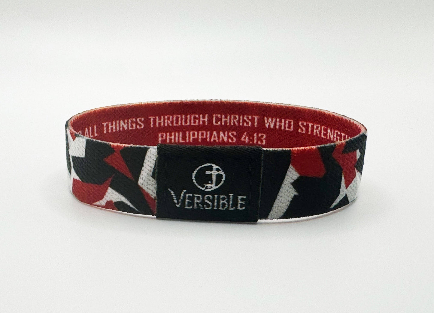 Team Camo / Philippians 4:13 Wristband