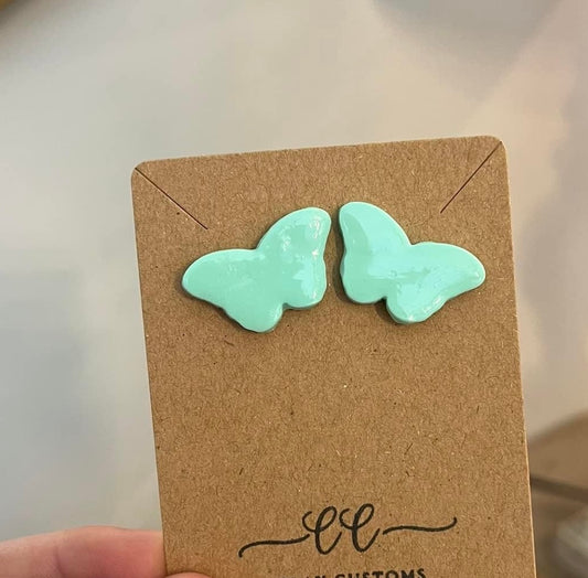Butterfly Earrings | Clay Customs