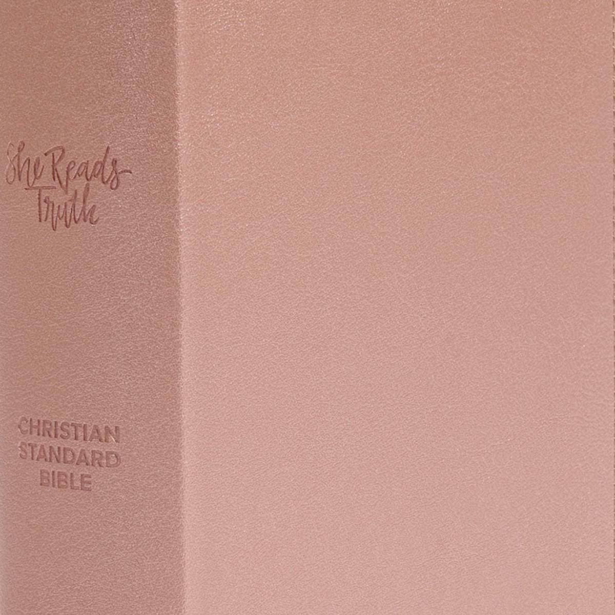 CSB She Reads Truth Bible, Rose Gold LeatherTouch