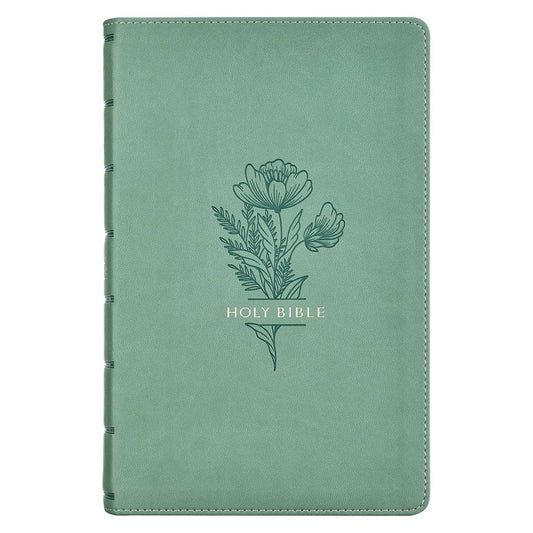 KJV Bible Giant Print Standard-size Faux Leather, Teal