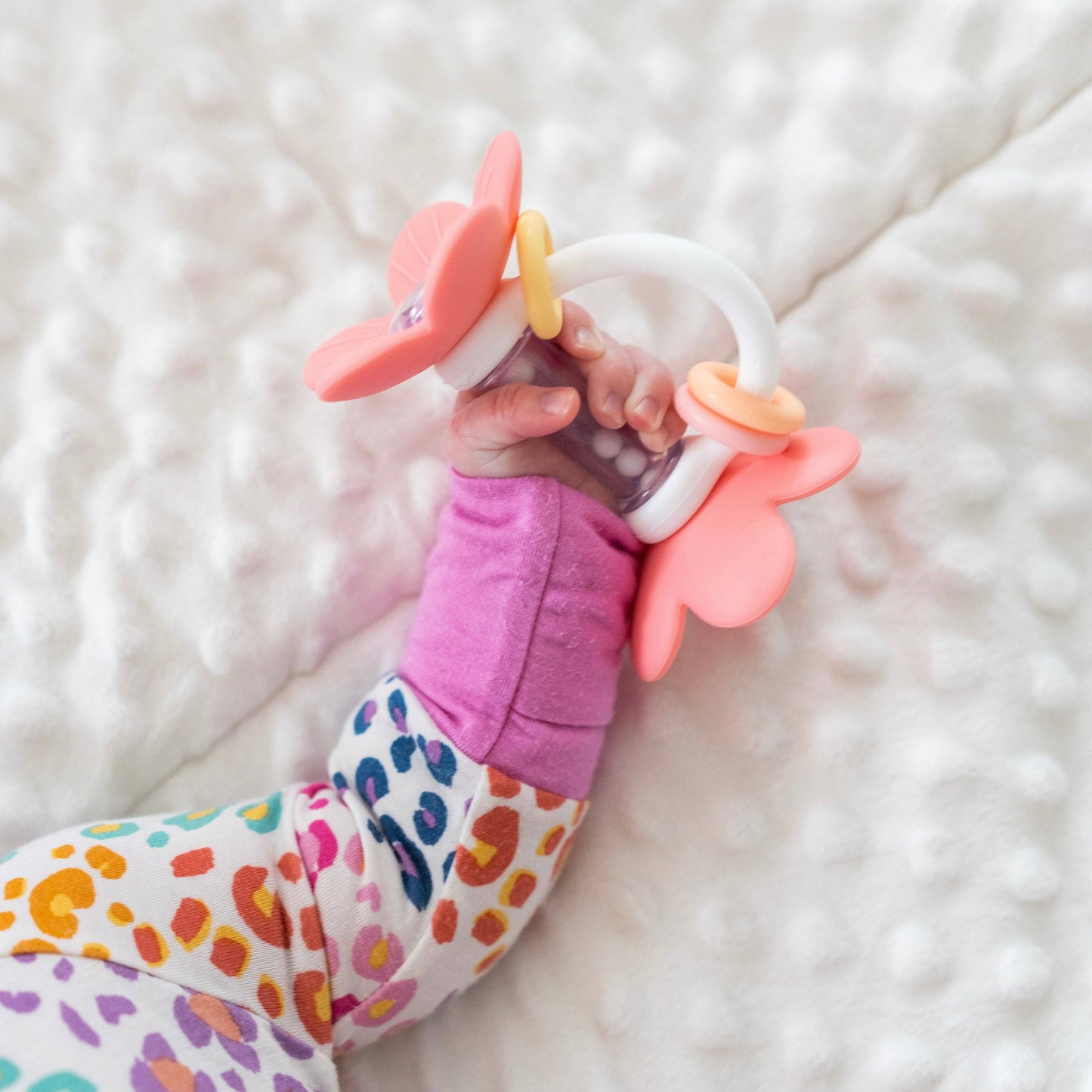 Flower Teether Rattle Toy