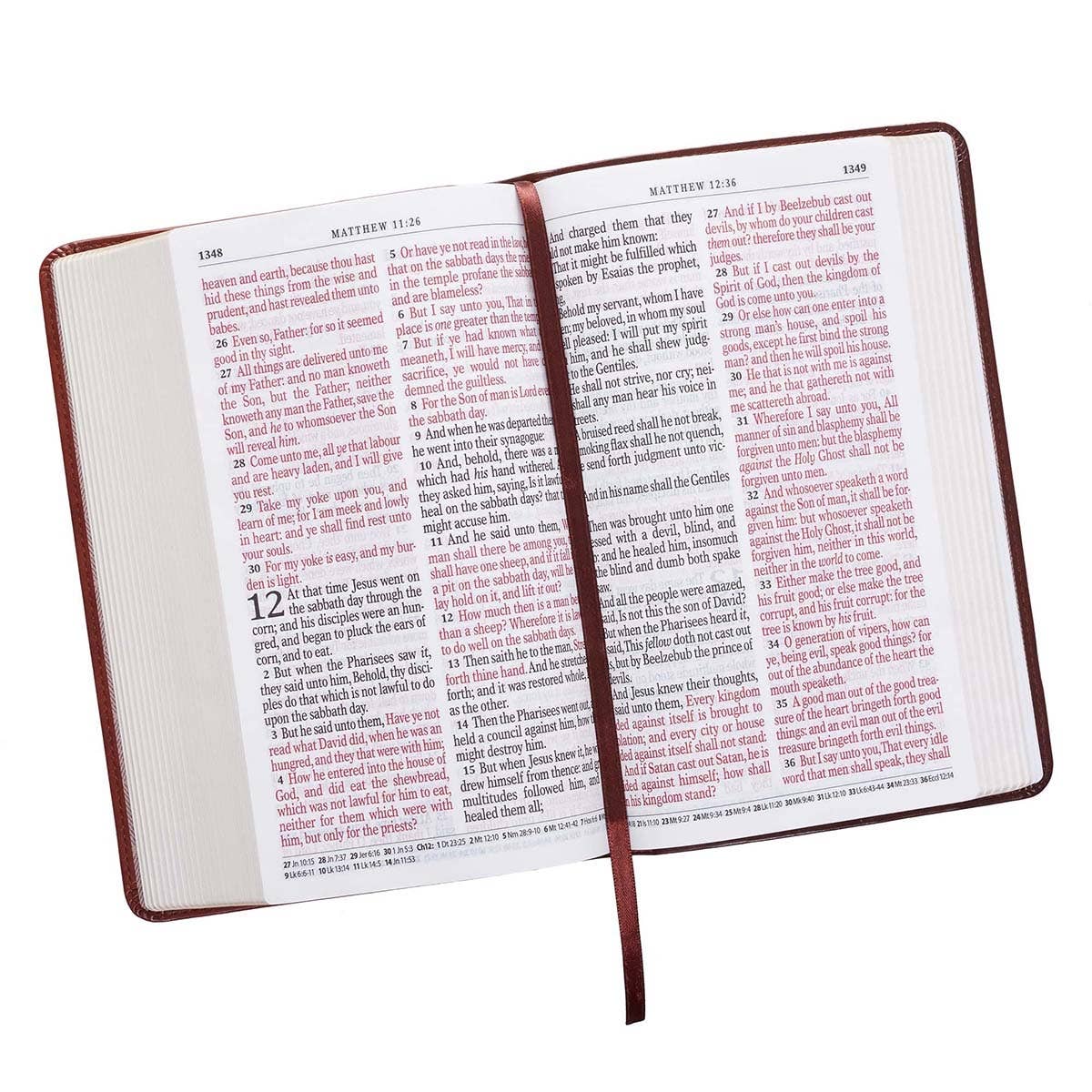 Brown Faux Leather Giant Print King James Version Bible