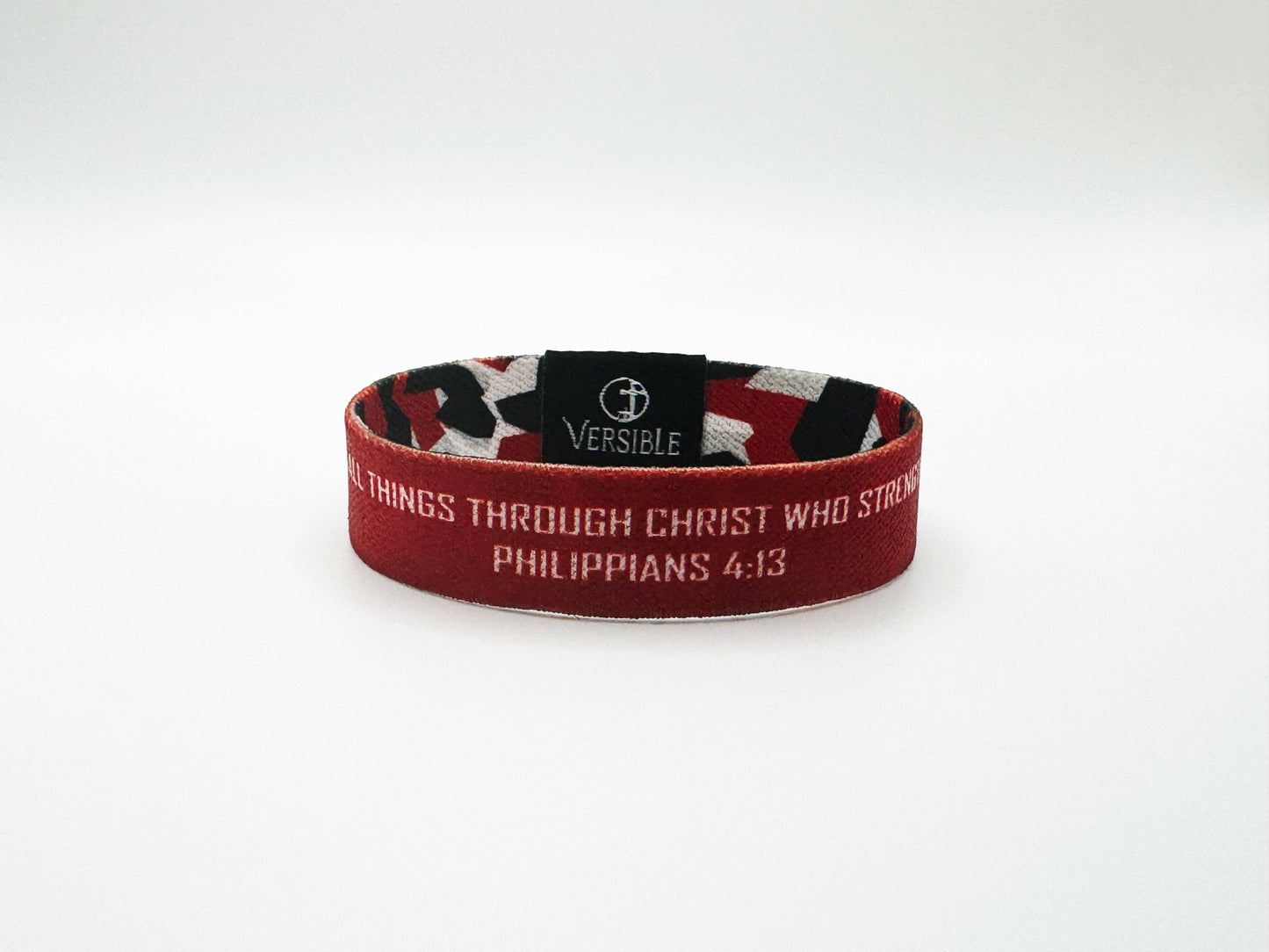 Team Camo / Philippians 4:13 Wristband