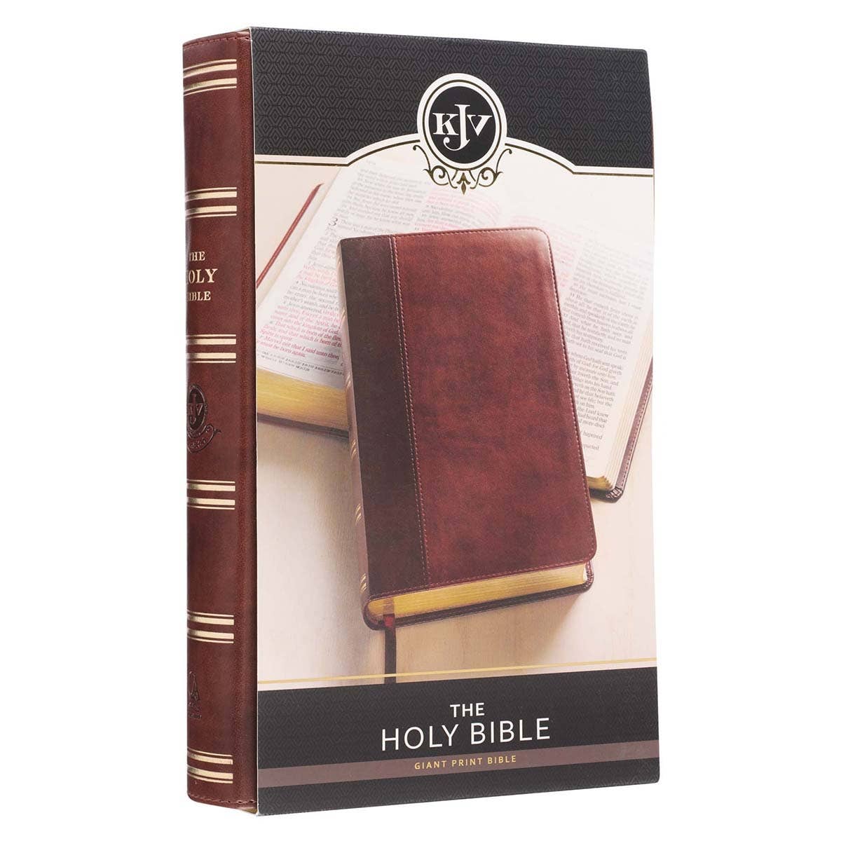 Brown Faux Leather Giant Print King James Version Bible