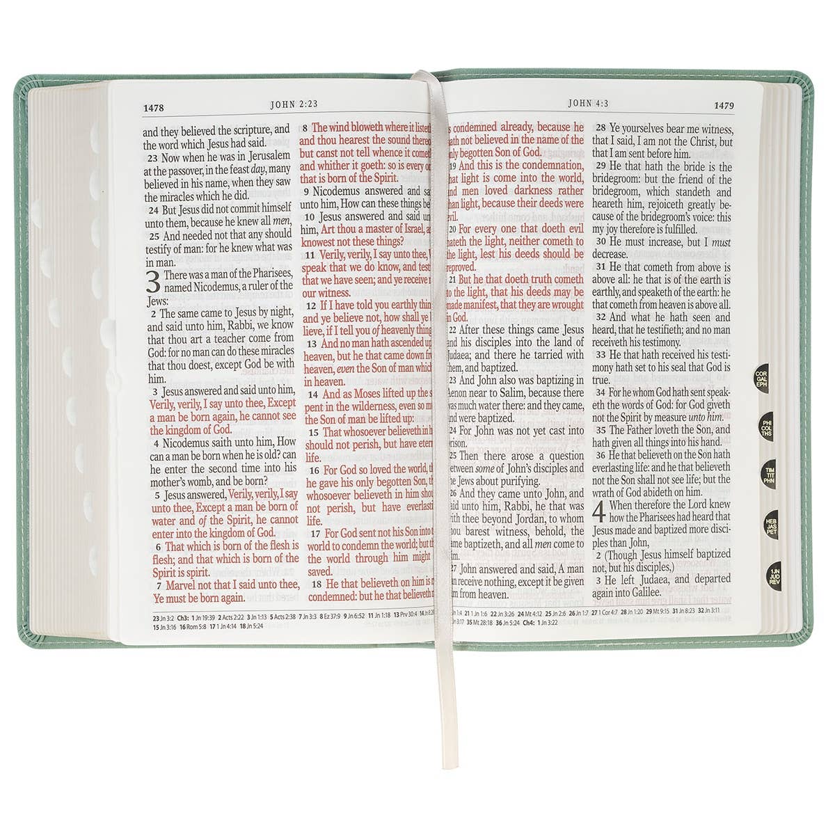 KJV Bible Giant Print Standard-size Faux Leather, Teal
