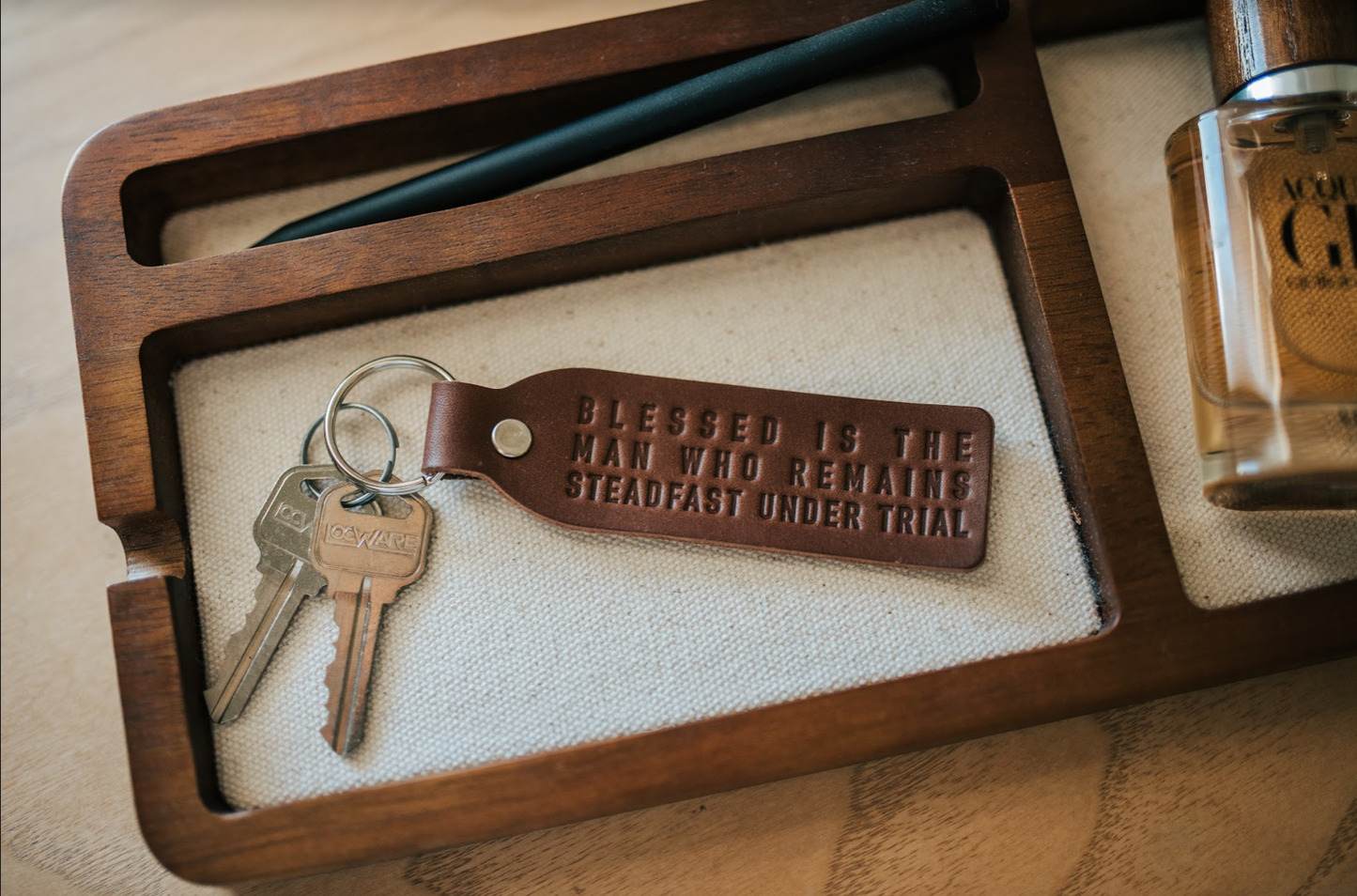 Steadfast Key Fob | Christian Gift Keychain