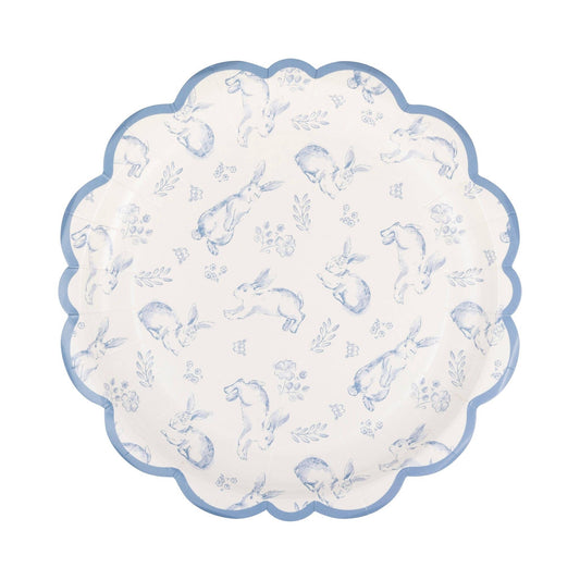 Bunny Toile Plates