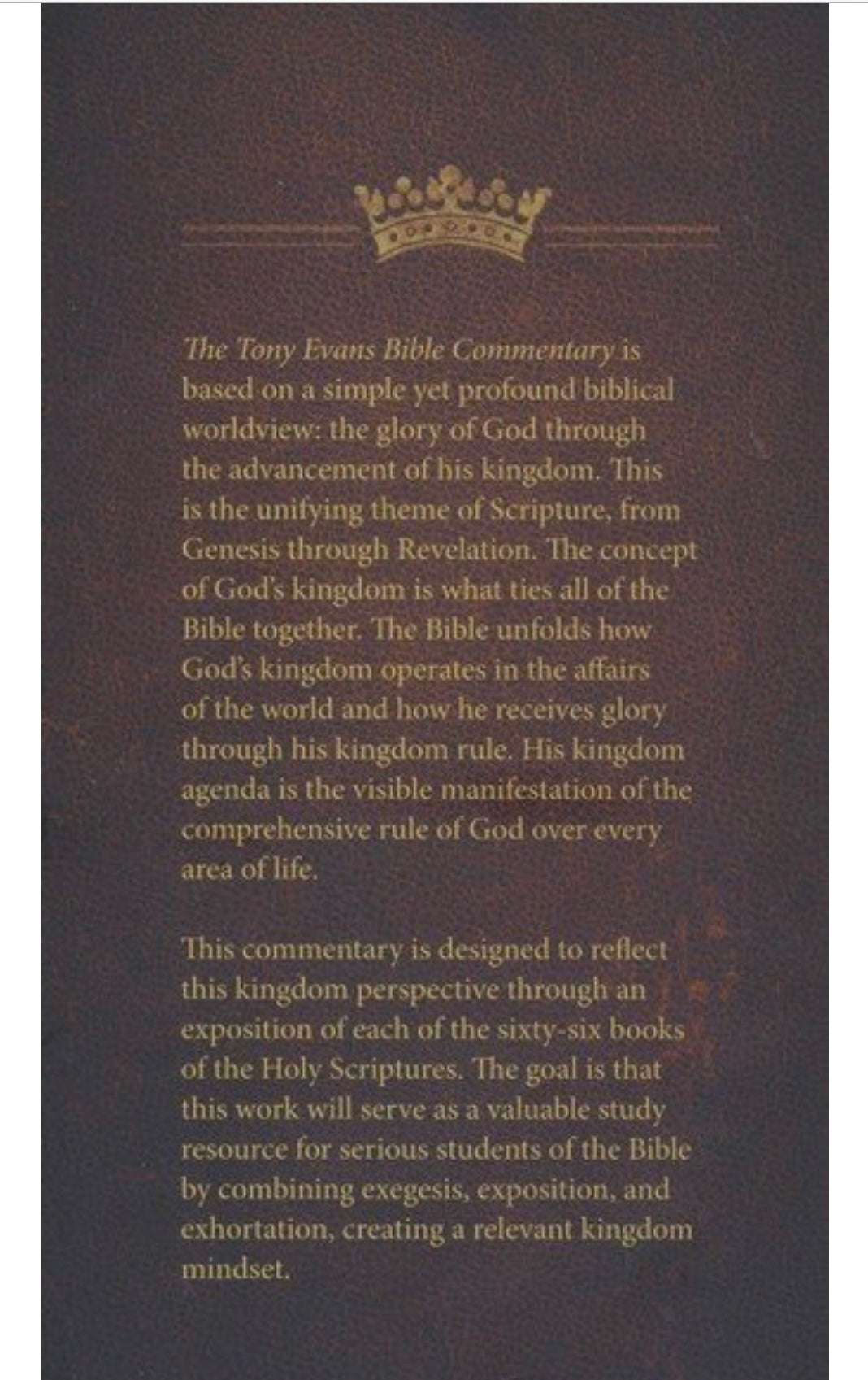 The Tony Evans Bible Commentary