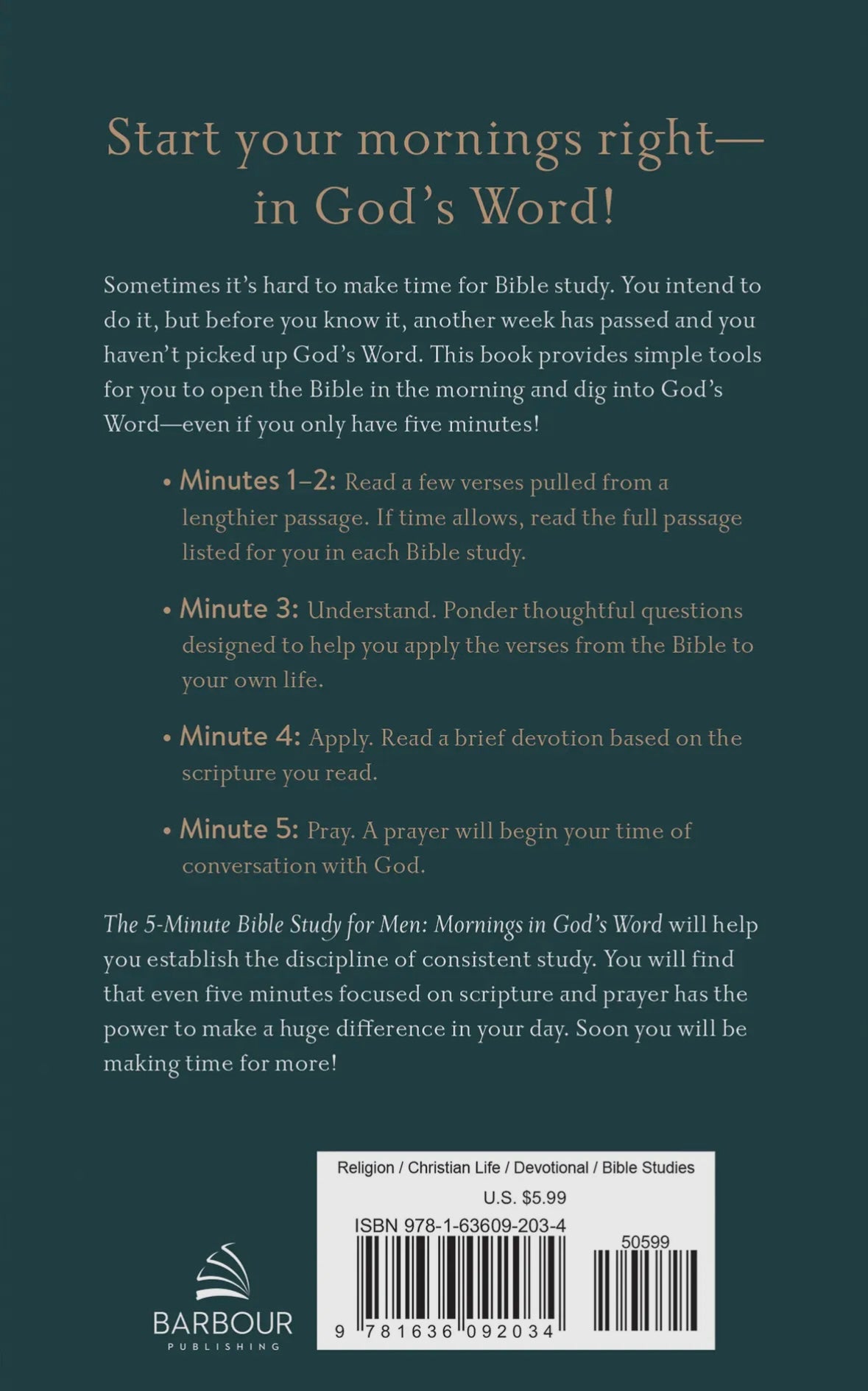 The 5-Minute Bible Study for Men