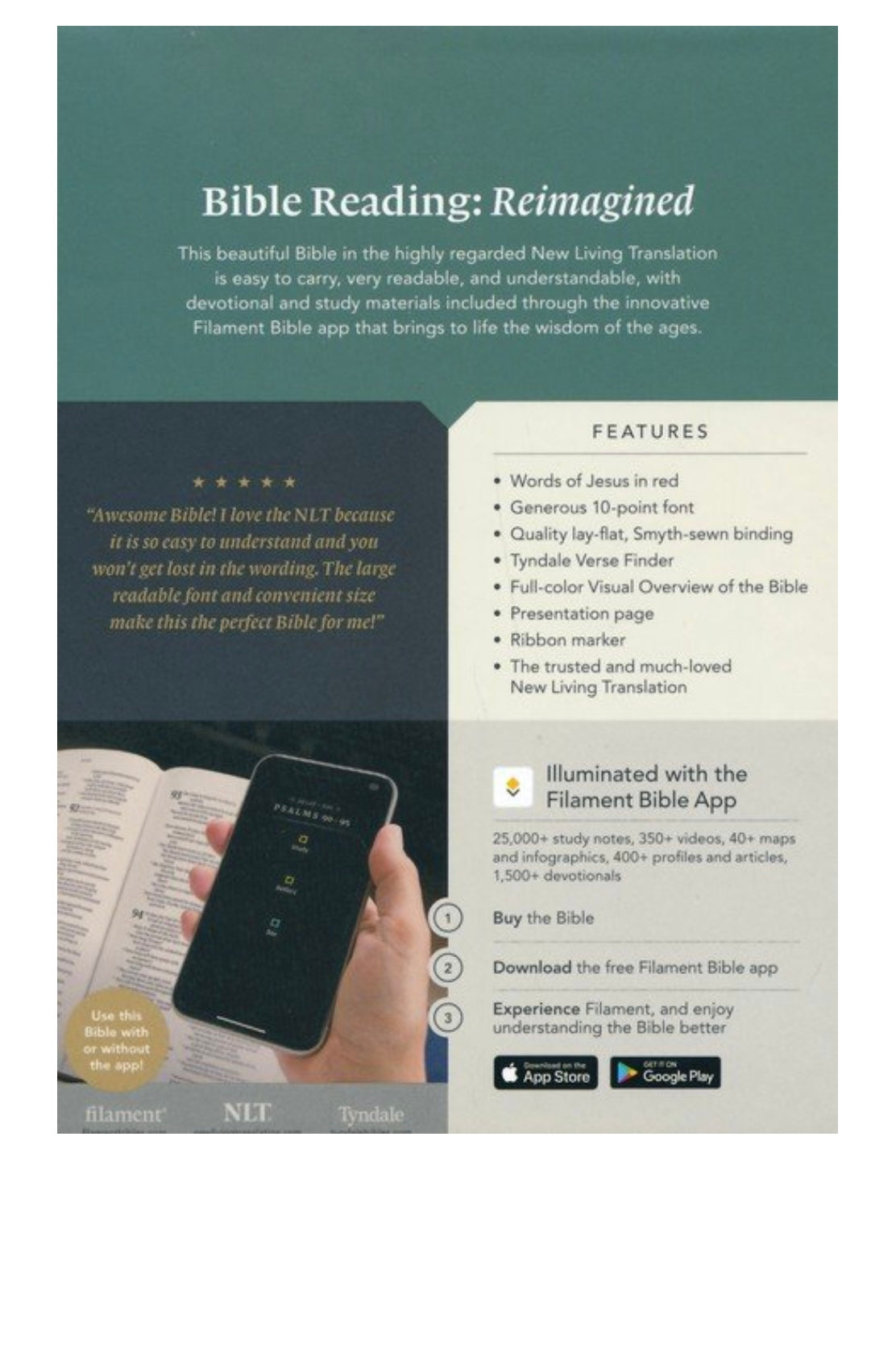 NLT Compact Bible | Giant Print