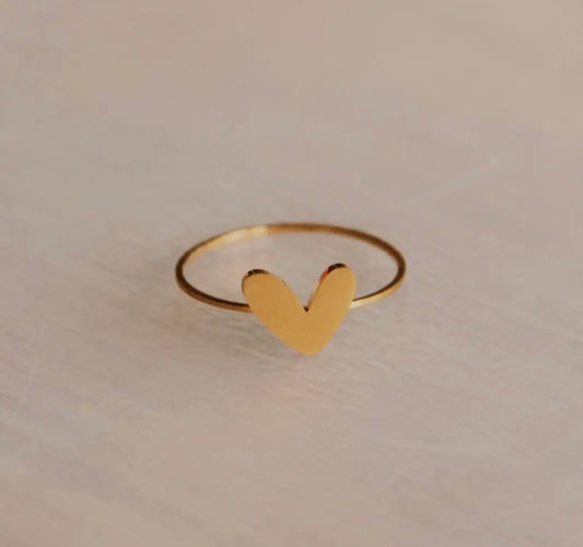 Stainless Steel Heart Ring