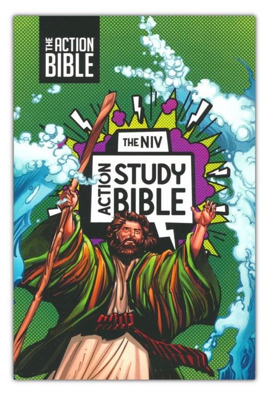 NIV Study Action Study Bible - leathersoft forest green