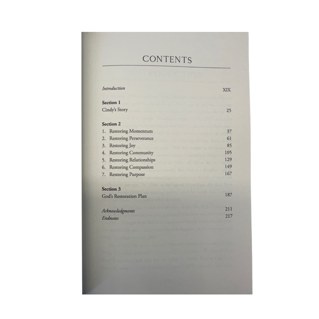 Restored | Reconnecting Life’s Broken Pieces | Cindy Brinker Simmons