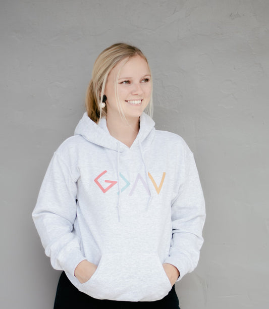 God Is Greater Than The Highs And Lows Hoodie-Ash Gray