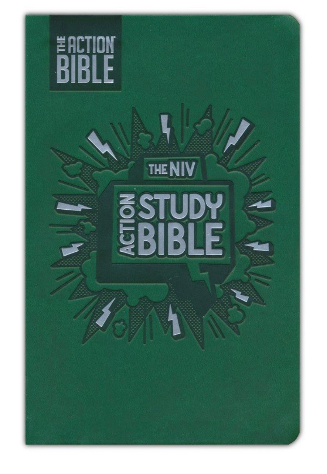 NIV Study Action Study Bible - leathersoft forest green