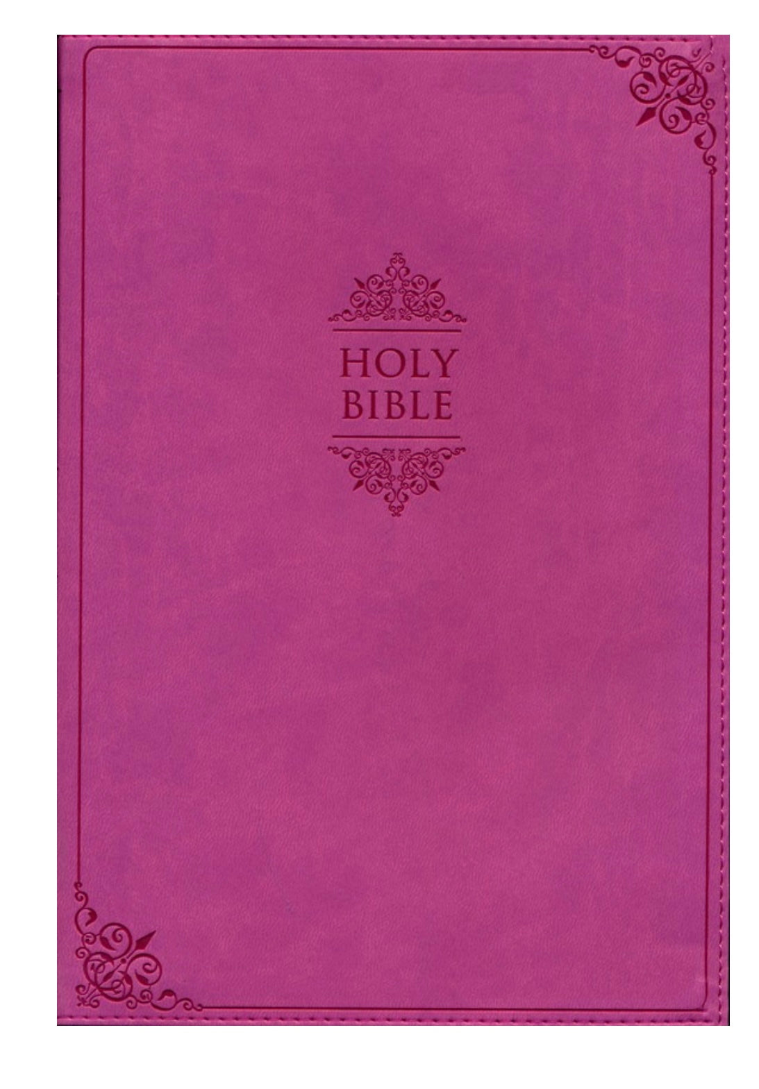 NIV Value Thinline Bible Large Print Pink, Imitation Leather