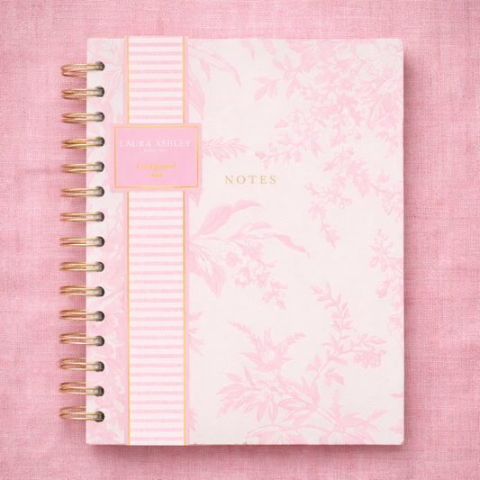 Laura Ashley English Garden Spiral Journal Pink 6x8