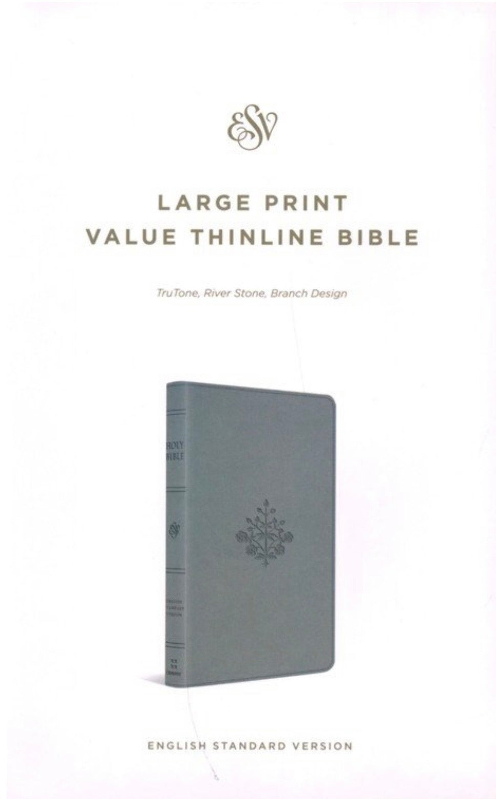 ESV Large Print Thinline Bible - River Stone
