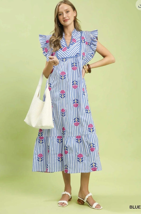 The Southern Bloom Midi Dress
