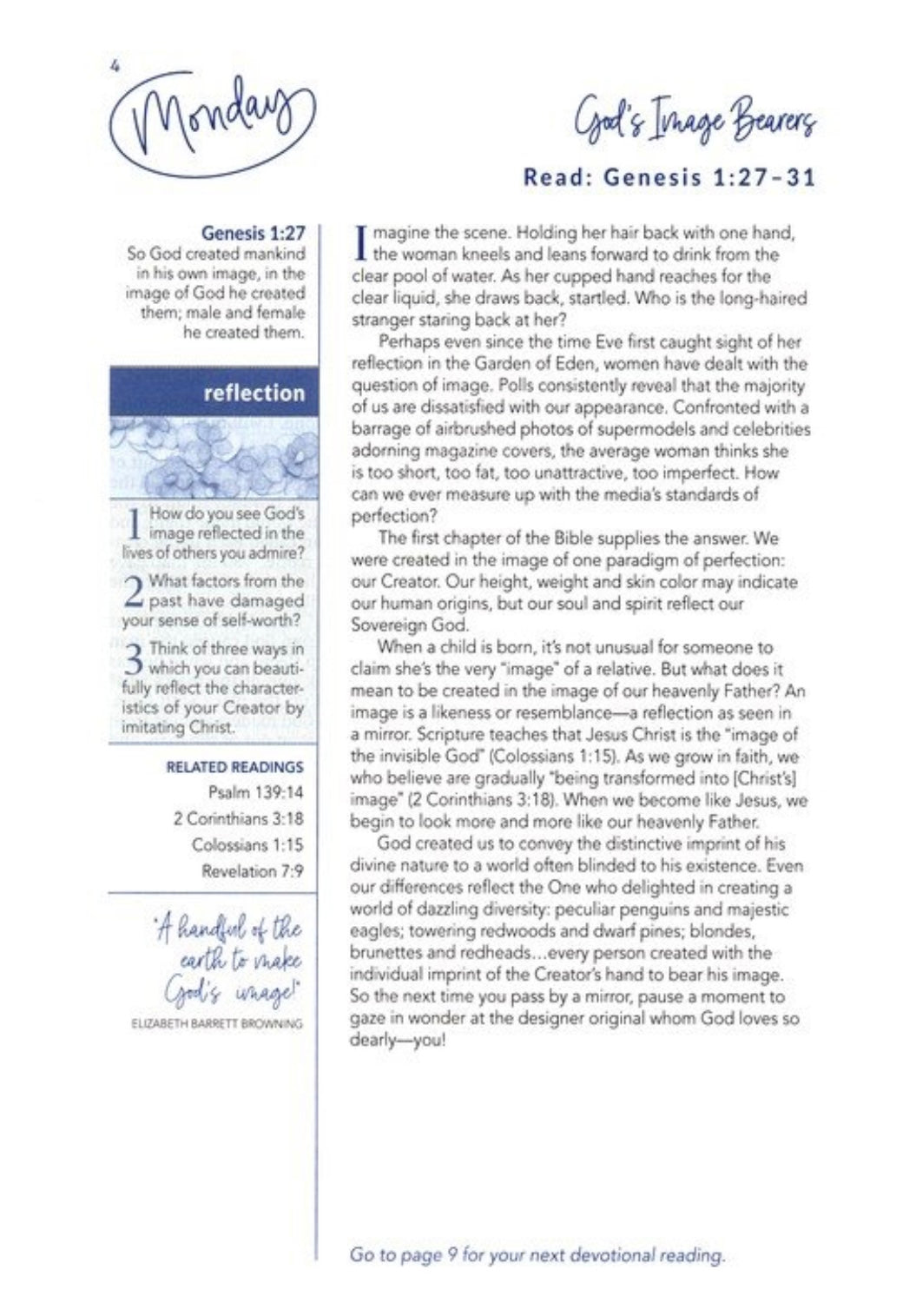 NIV Women's Devotional Bible, Comfort Print-soft leather look, navy