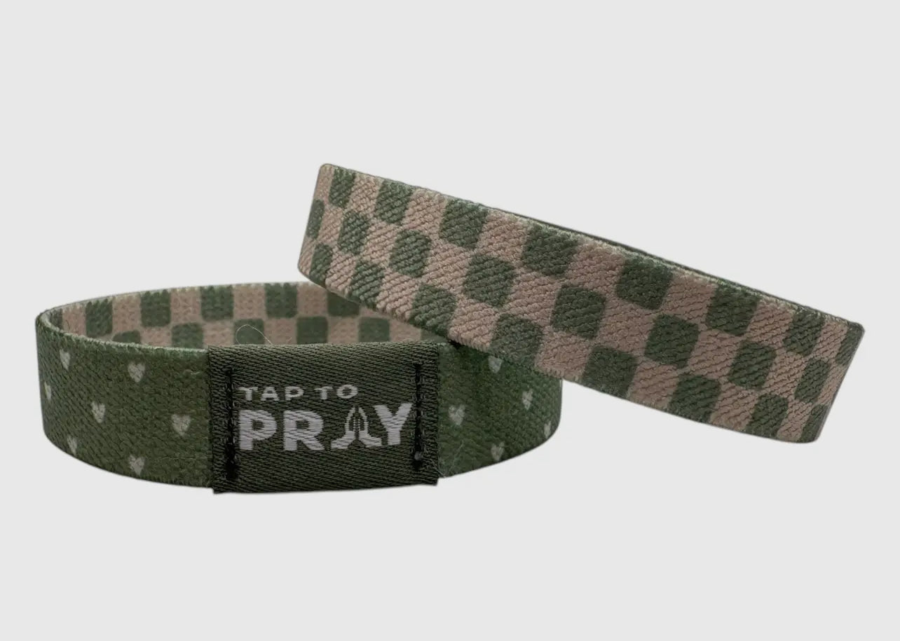Tap To Pray Wristbands - Tap W/Phone For Daily Verse/Prayer