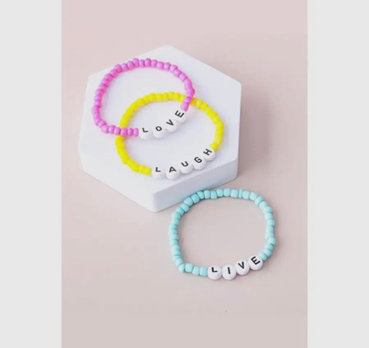 Live Love Laugh Kids Bracelet Set