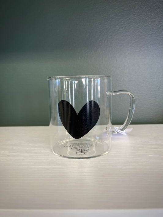 Glass Mug -Heart