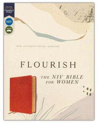 Flourish: The NIV Bible for Women, Comfort Print--soft leather-look, brown