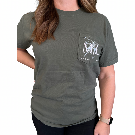 Magnolia Lane Pocket Tee Shirt