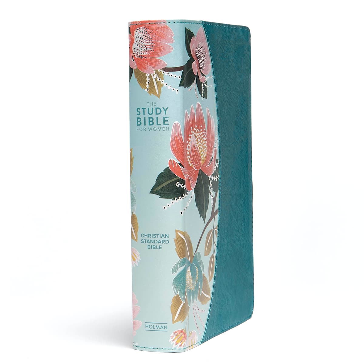 CSB Study Bible For Women, Teal Flowers LeatherTouch