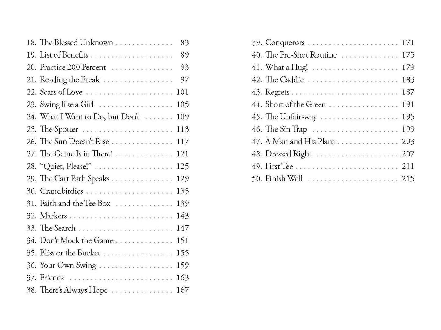 A Look at Life from the Fairway