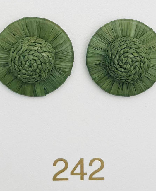 Earring - The Zadie Stud (sage green)