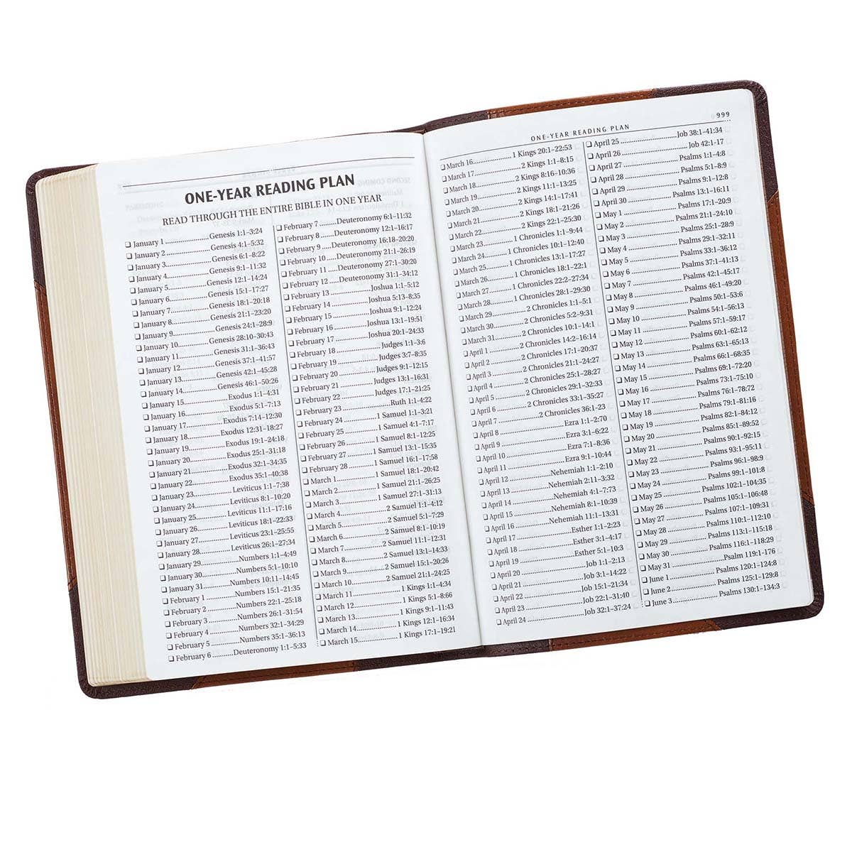 KJV Bible Thinline LP Faux Leather, Brown Two-tone