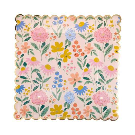 Floral Pattern Plates