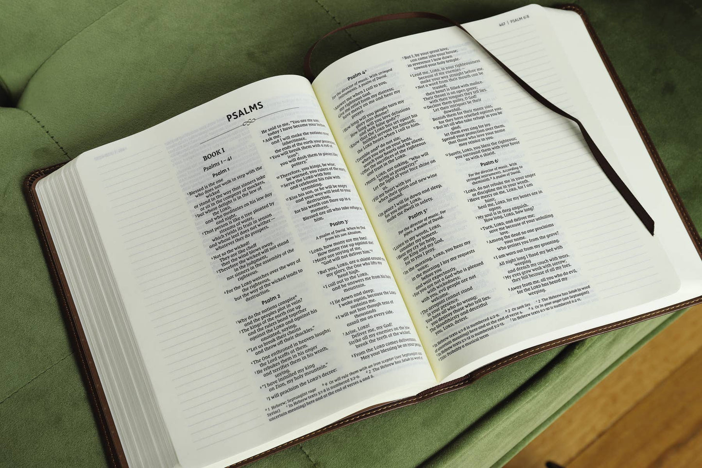 NIV Journal The Word Bible, Double-Column Leathersoft Brown