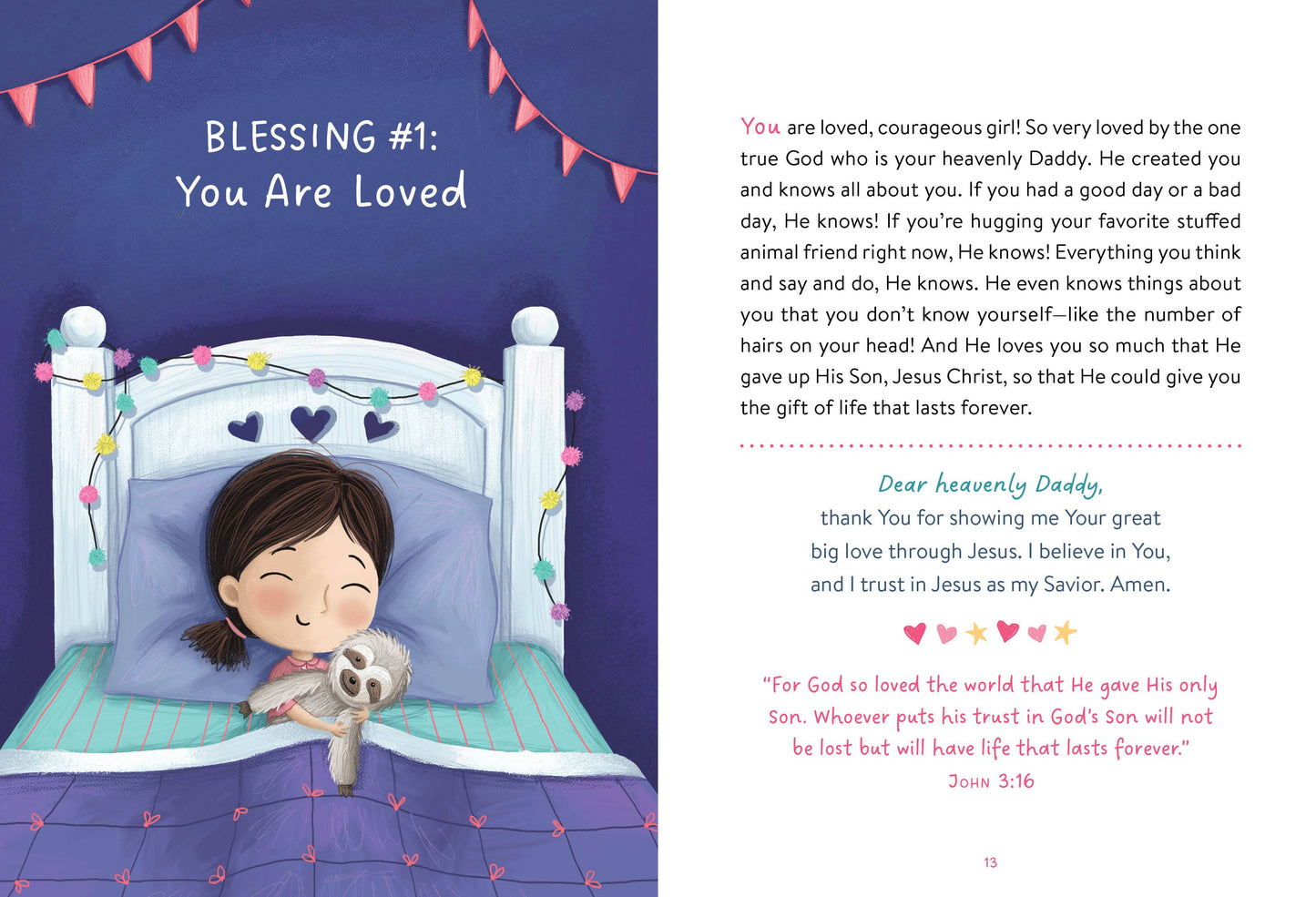 Bedtime Blessings and Prayers for Courageous Girls