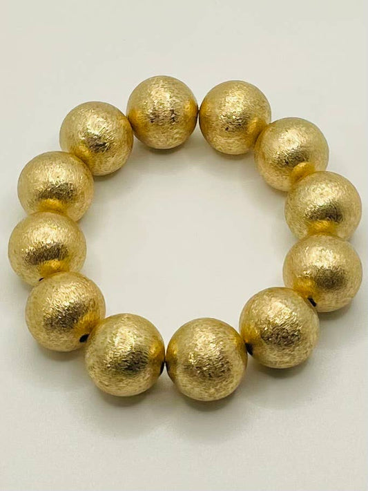 CHIC - BIG Ball Bracelet (brushed gold)
