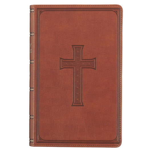 Brown Faux Leather Giant Print King James Bible