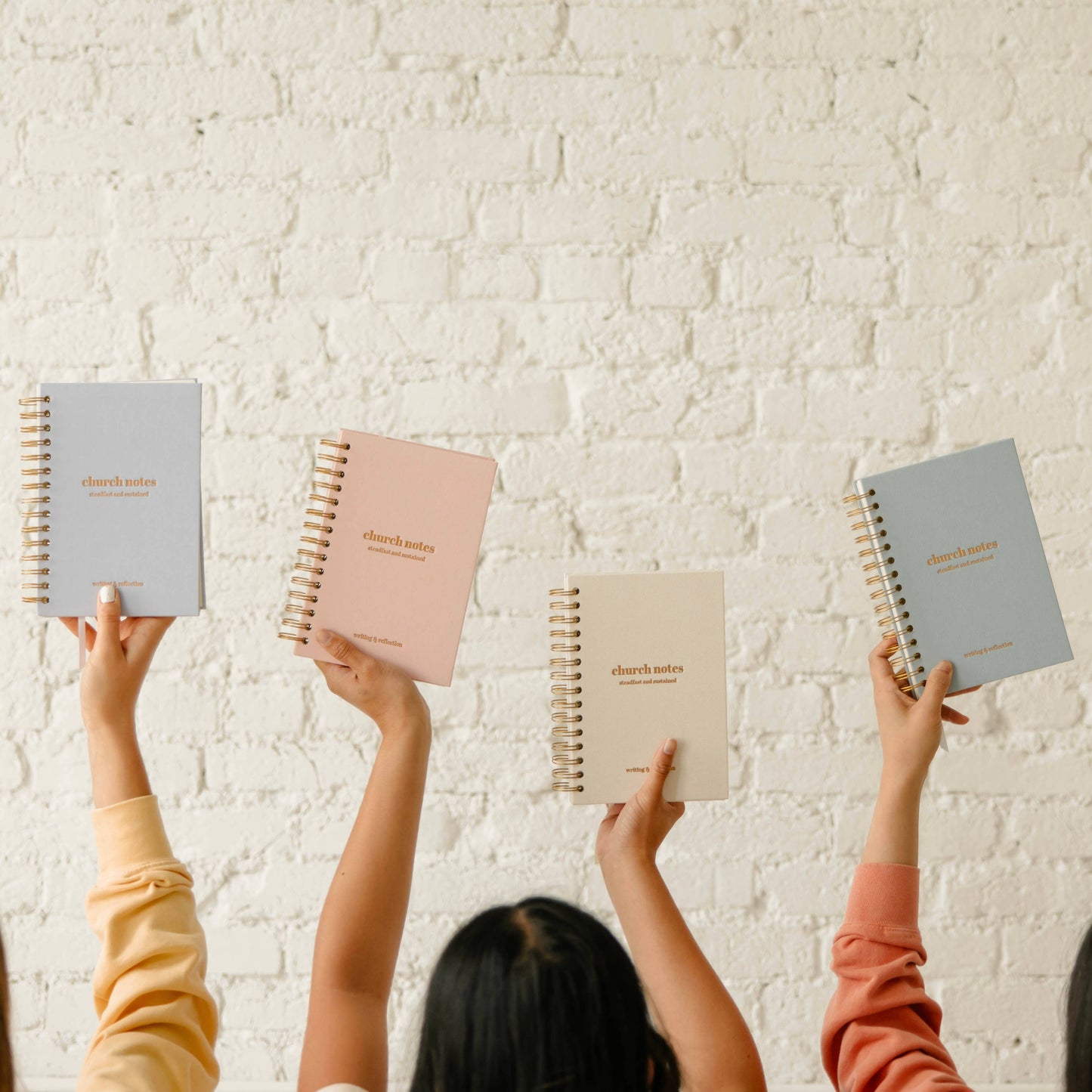 Church Notes Journal - Spiral Linen Pink