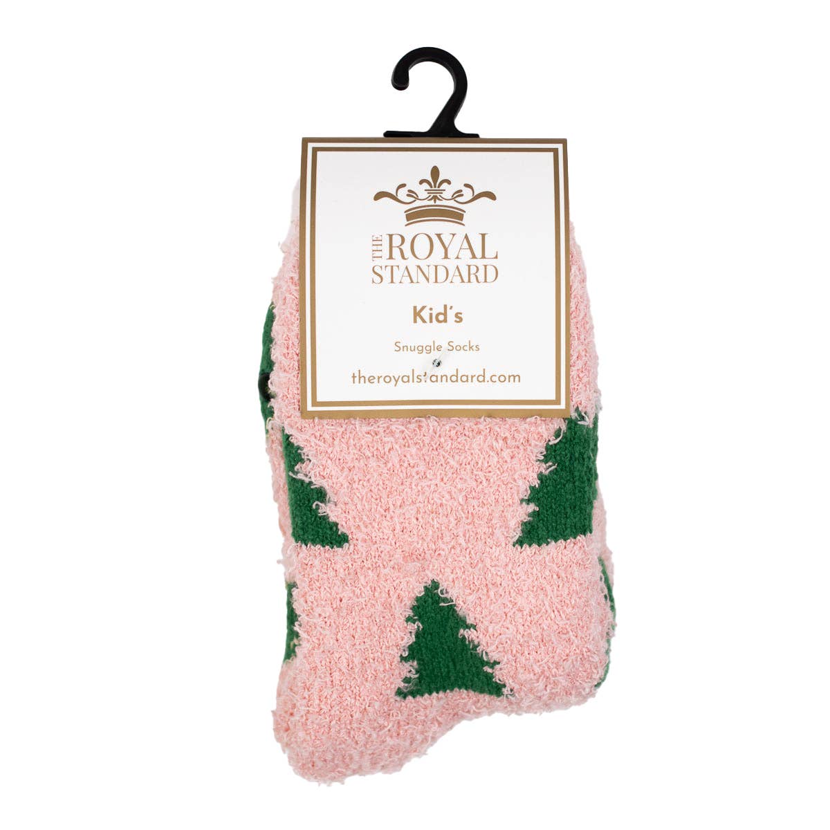 Kid's Christmas Tree Snuggle Socks   Pink/Green