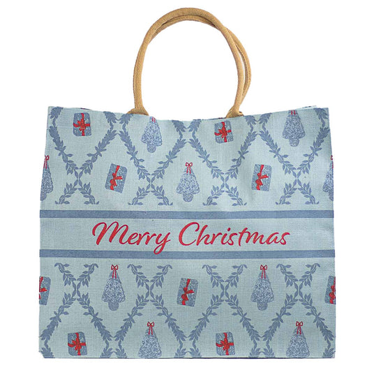 Grand Christmas Carryall Tote   Ice/Mirage/Red   22x19x8