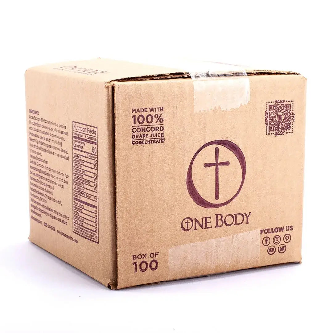 Communion Cups OneBody PreFilled 100Pk