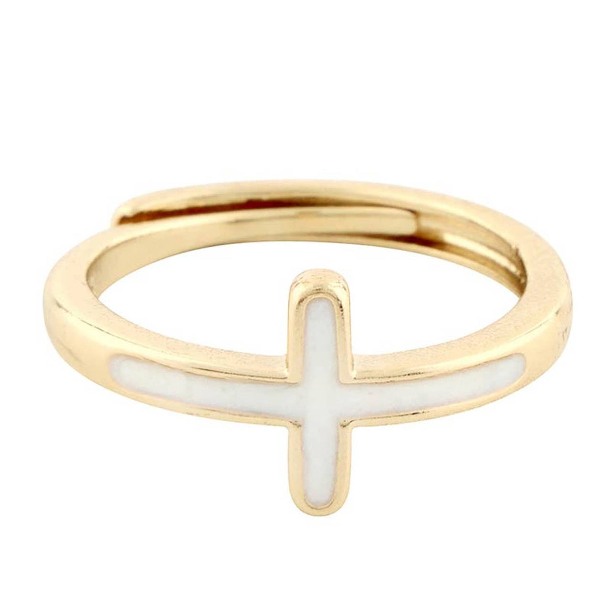 Mother of Pearl Cross Filled Display